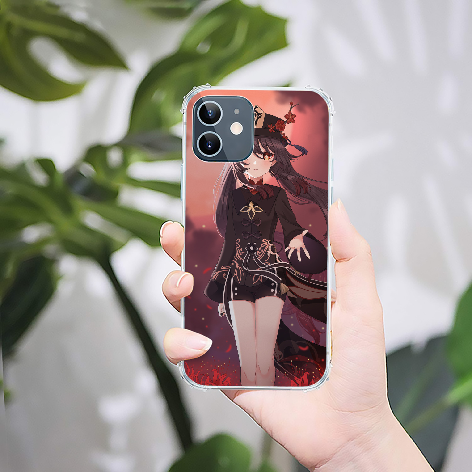 げんし神 genshin 【iPhone 12シリーズ対応】透明スマホケース（クリアソフトケース）